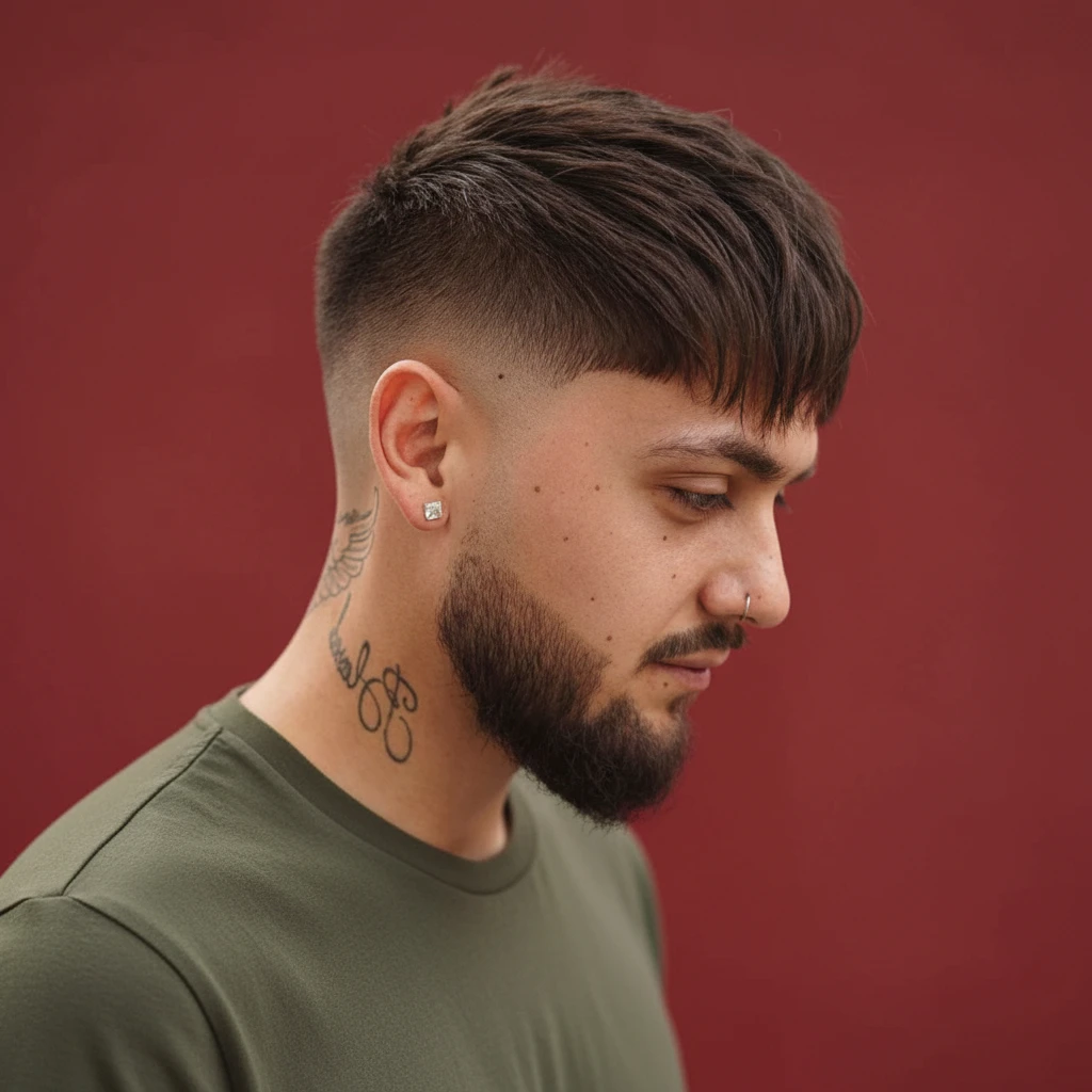 Corte Taper Fade com Degradê em Cabelo Liso