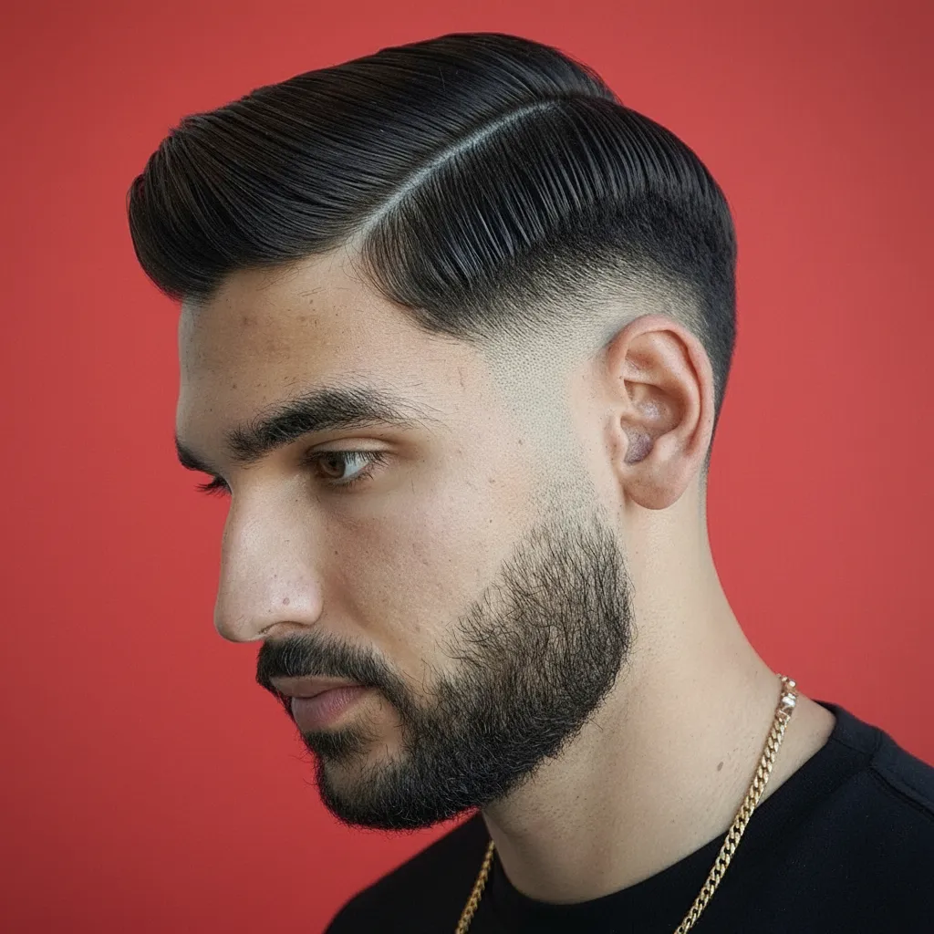 Corte Taper Fade com Degradê em Cabelo Liso