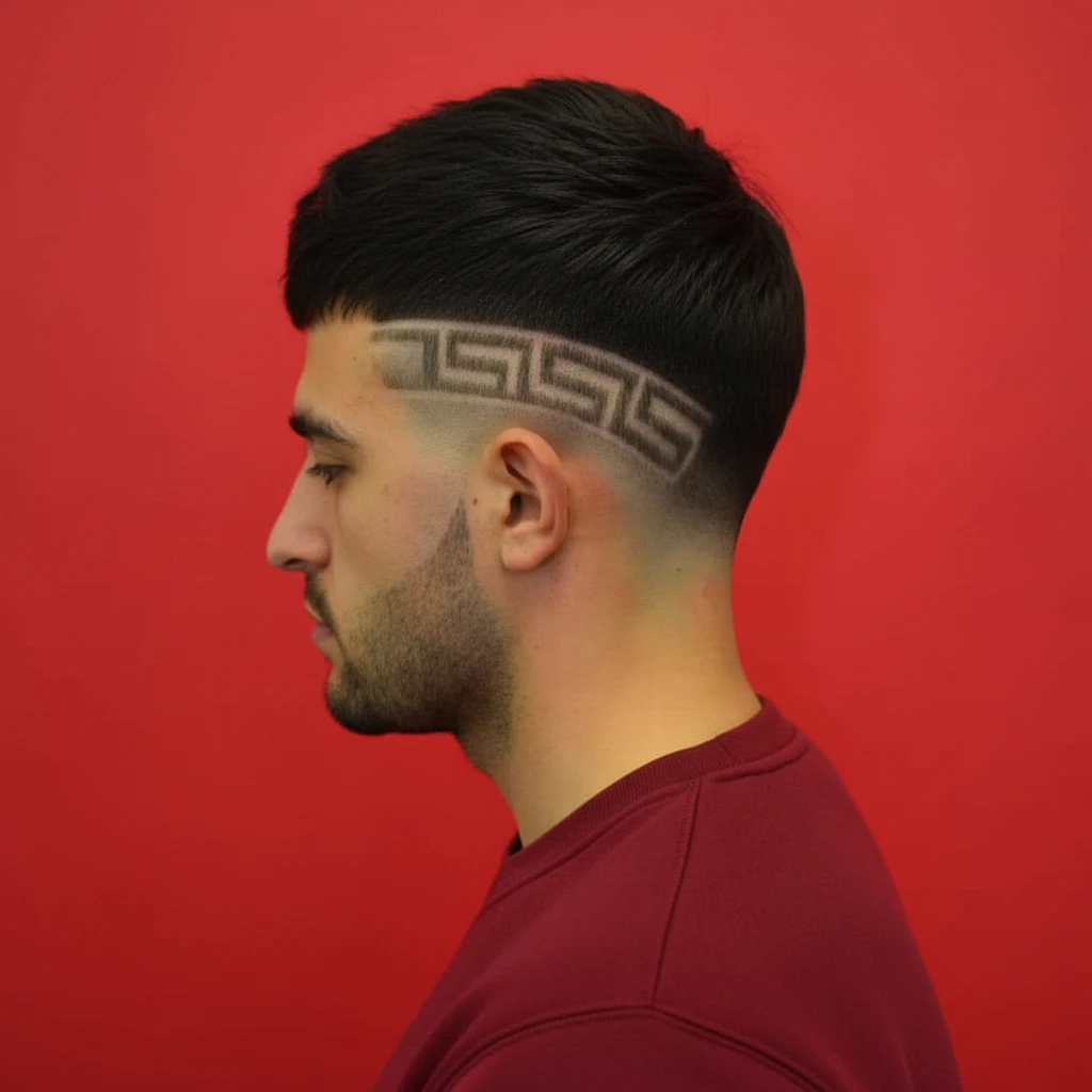 Taper Fade Cut with Side Parting