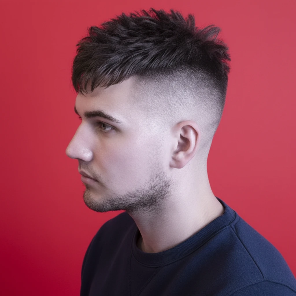 Corte Taper Fade em Cabelo Liso com Degradê