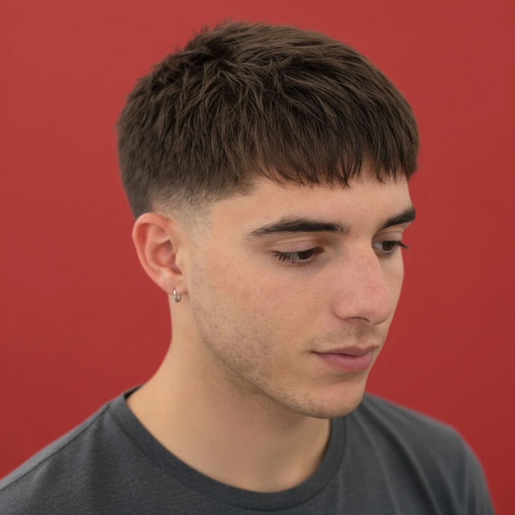 Taper Fade Cut on Straight Hair with Gradient