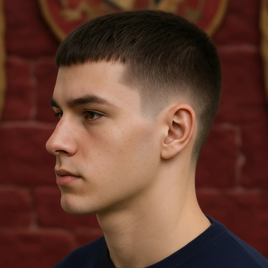 Taper Fade Cut on Straight Hair with Low Gradient