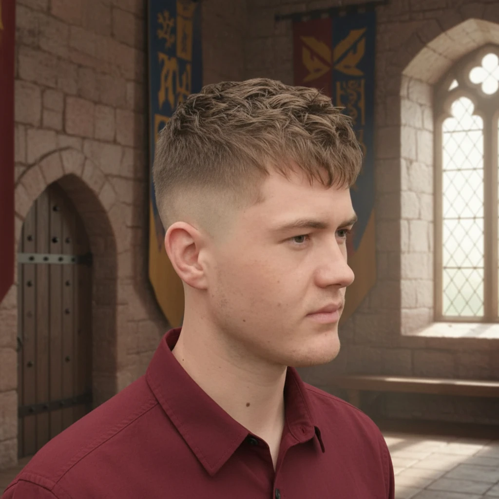 Corte Taper Fade en cabello liso con degradado bajo