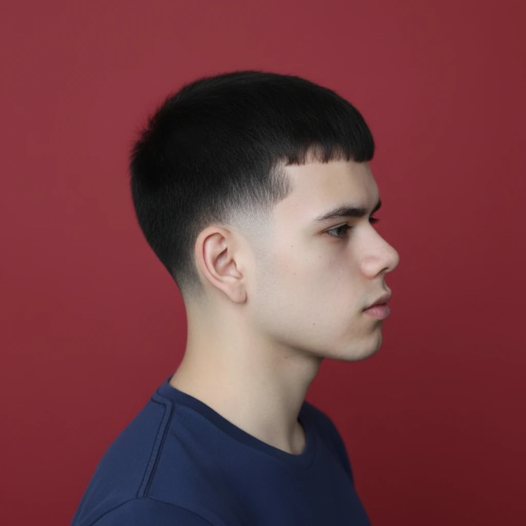 Taper Fade Cut on Straight Hair with Clean Gradient