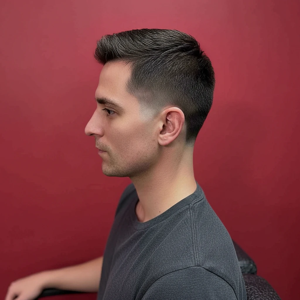 Corte Taper Fade em Cabelo Liso com Degradê Limpo