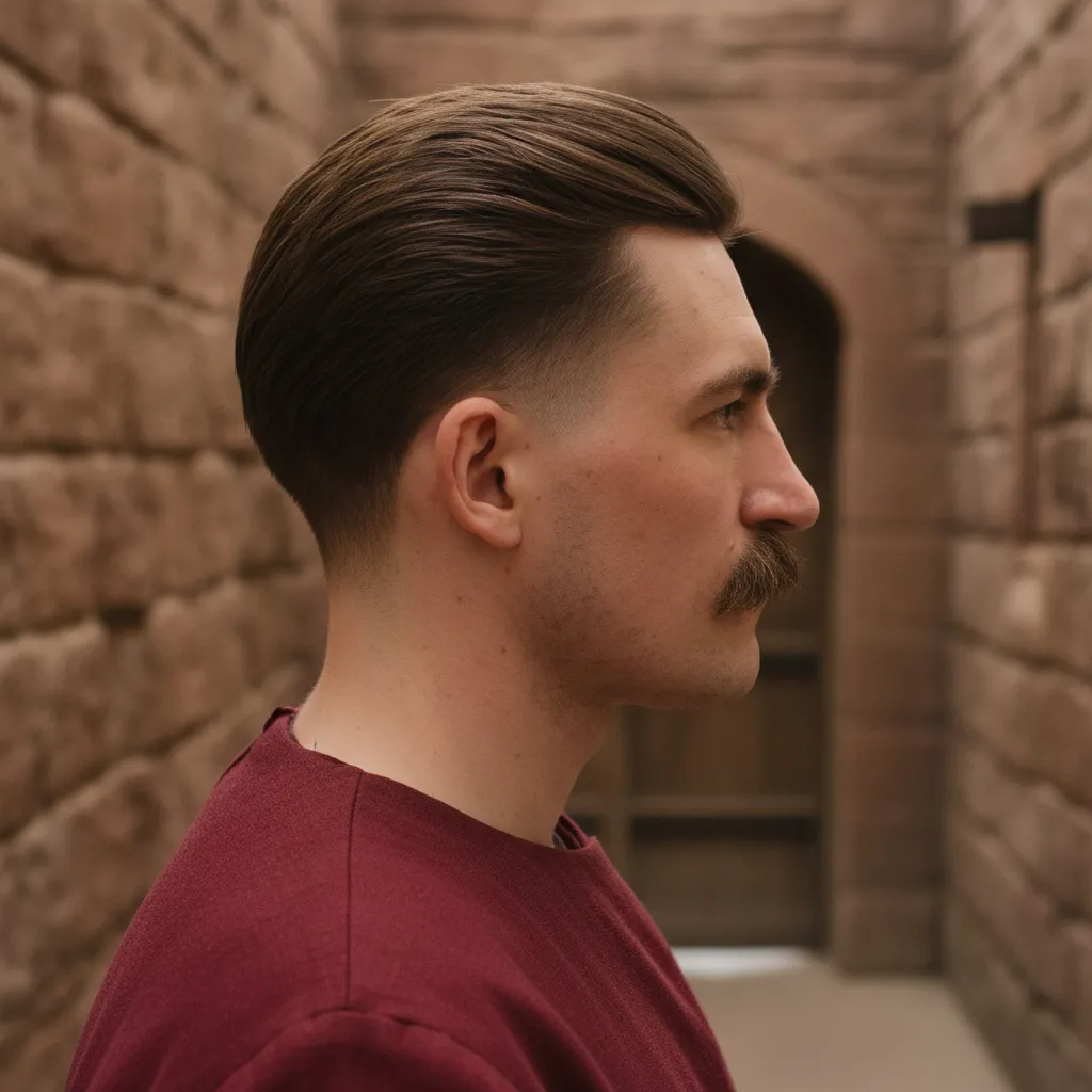 Taper Fade Cut on Straight Hair with Volume