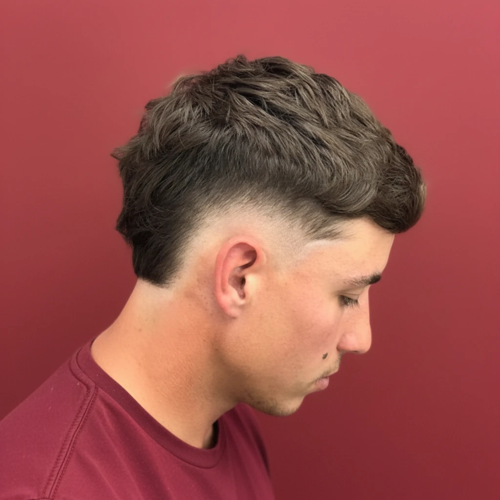 Men's Burst Fade with Mid Fade