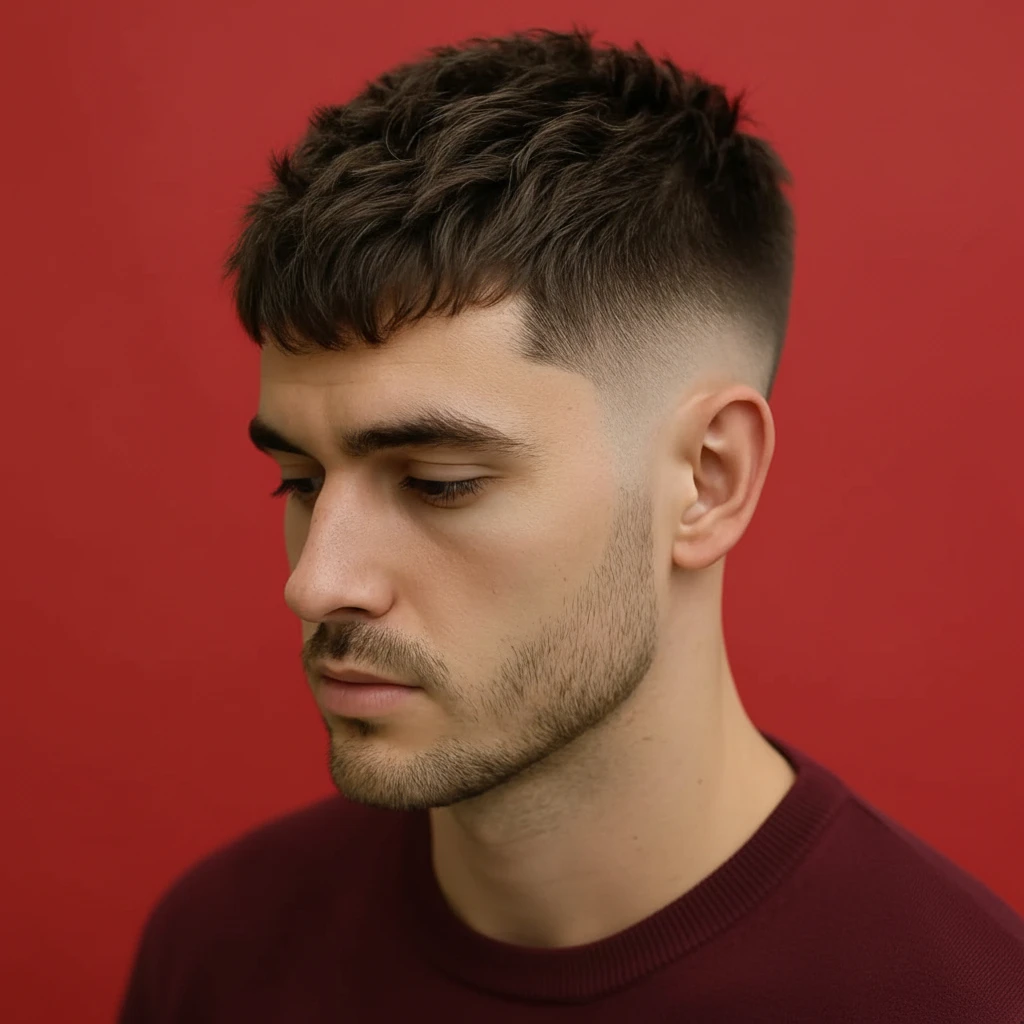 Corte de Cabelo Curto Masculino com Degradê Alto
