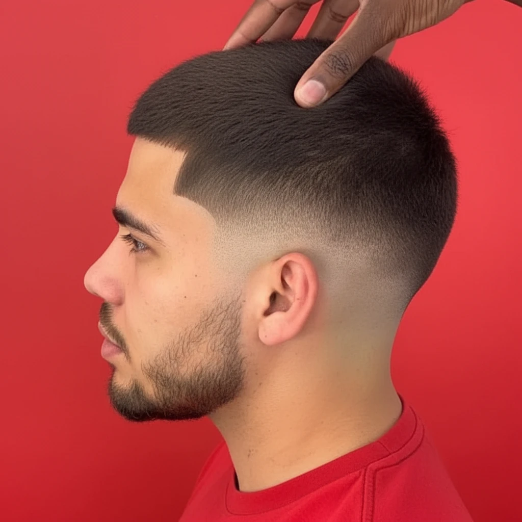 Men's Short Haircut with Low Gradient