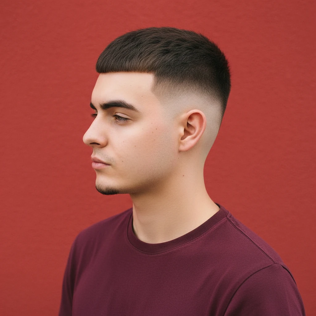 Corte de Cabelo Curto Masculino com Degradê Baixo