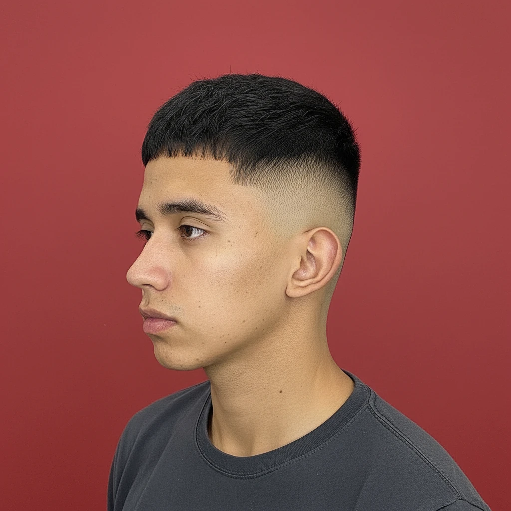 Corte de Cabelo Curto Masculino com Degradê Baixo
