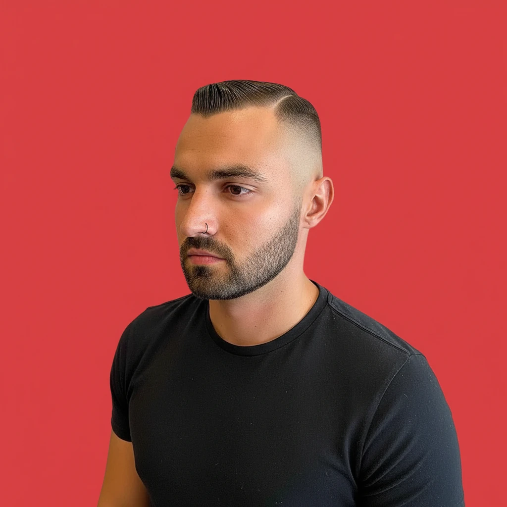 Corte de Cabelo Curto Masculino com Degradê Baixo