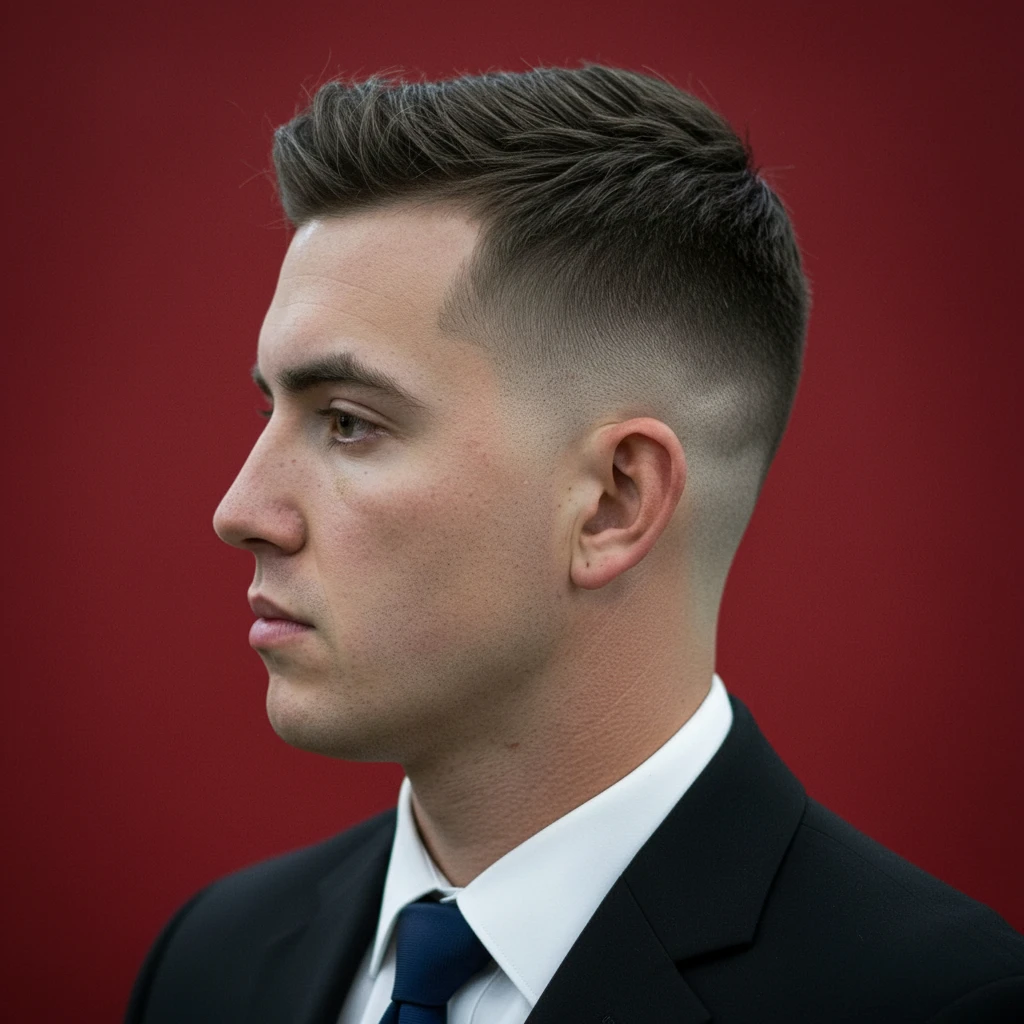 Corte de Cabelo Curto Masculino com Degradê Baixo