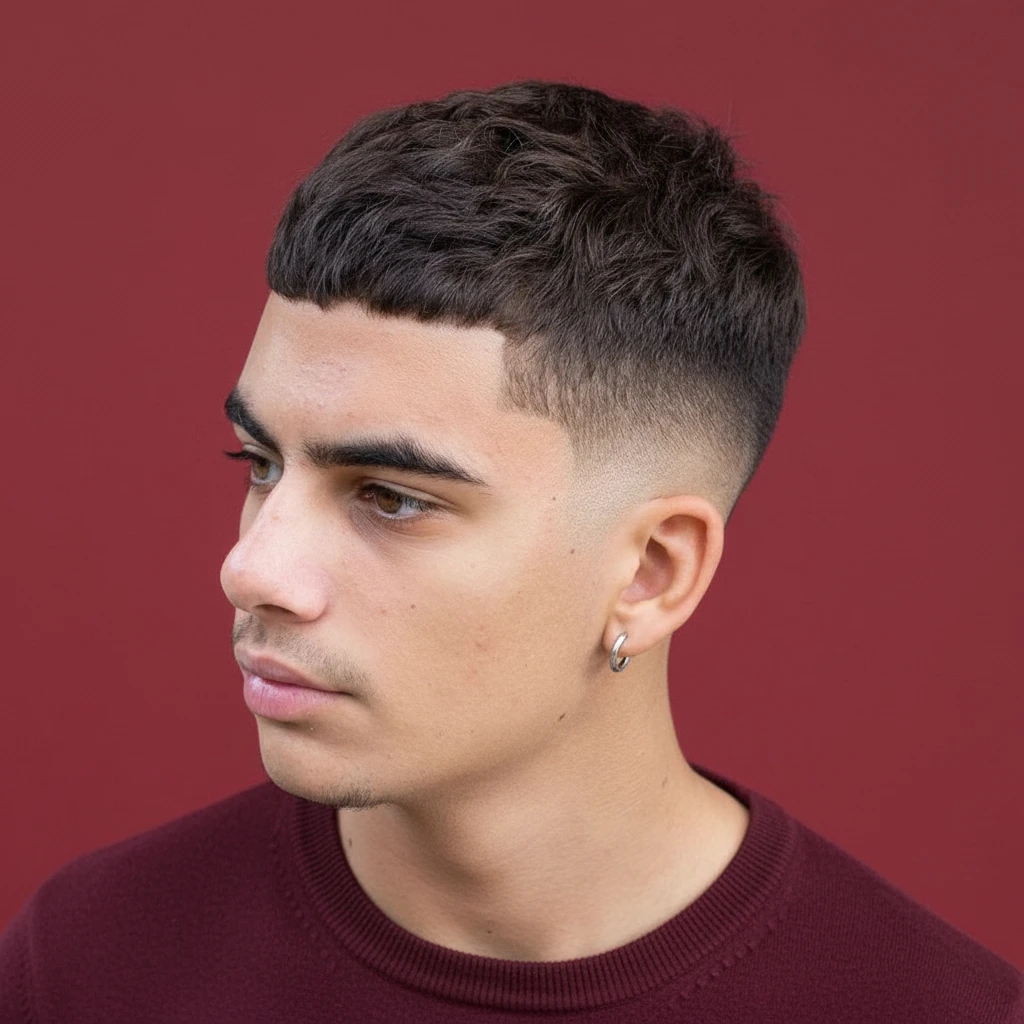 Corte de Cabelo Curto Masculino com Degradê Baixo