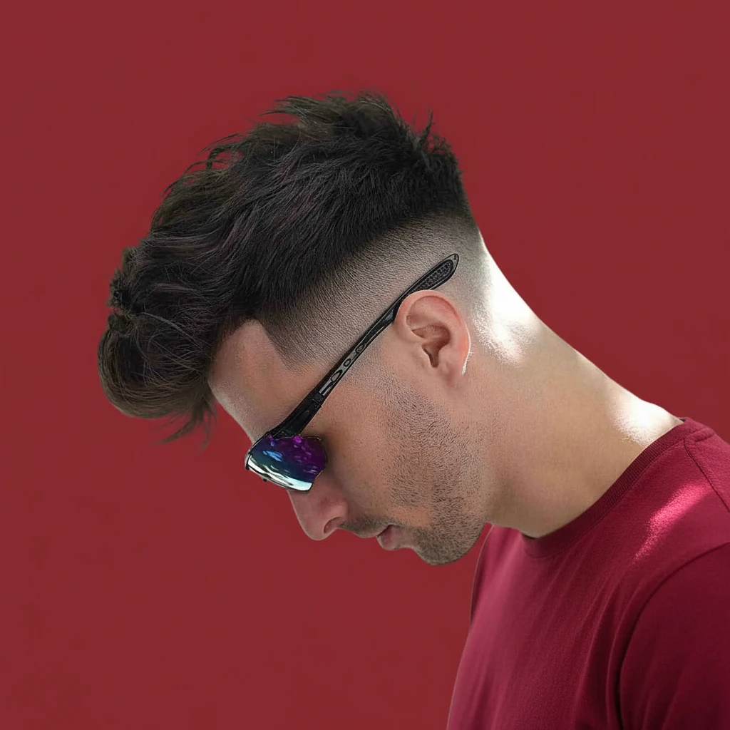 Corte de Cabelo Curto Masculino com Degradê Baixo