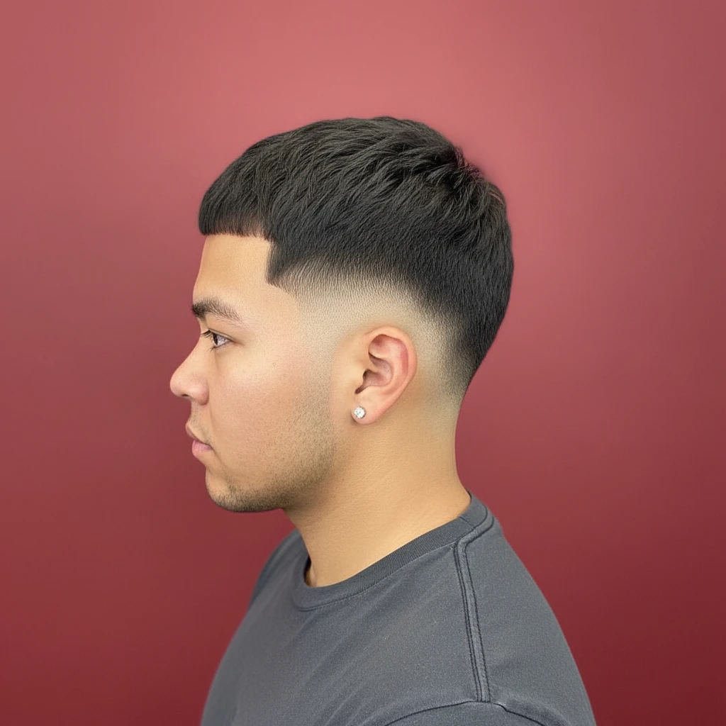 Corte de Cabelo Curto Masculino com Degradê Baixo