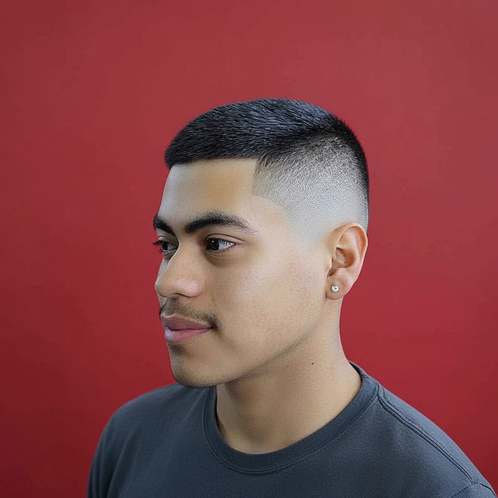 Corte de Cabelo Curto Masculino com Degradê Baixo
