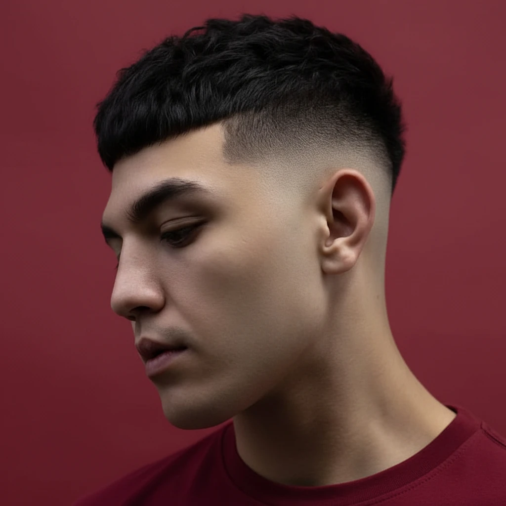 Corte de Cabelo Curto Masculino com Degradê Baixo