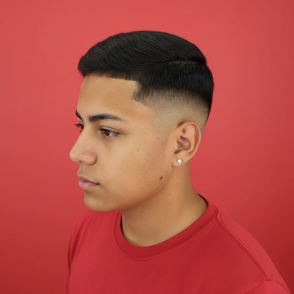 Corte de Cabelo Curto Masculino com Degradê Baixo
