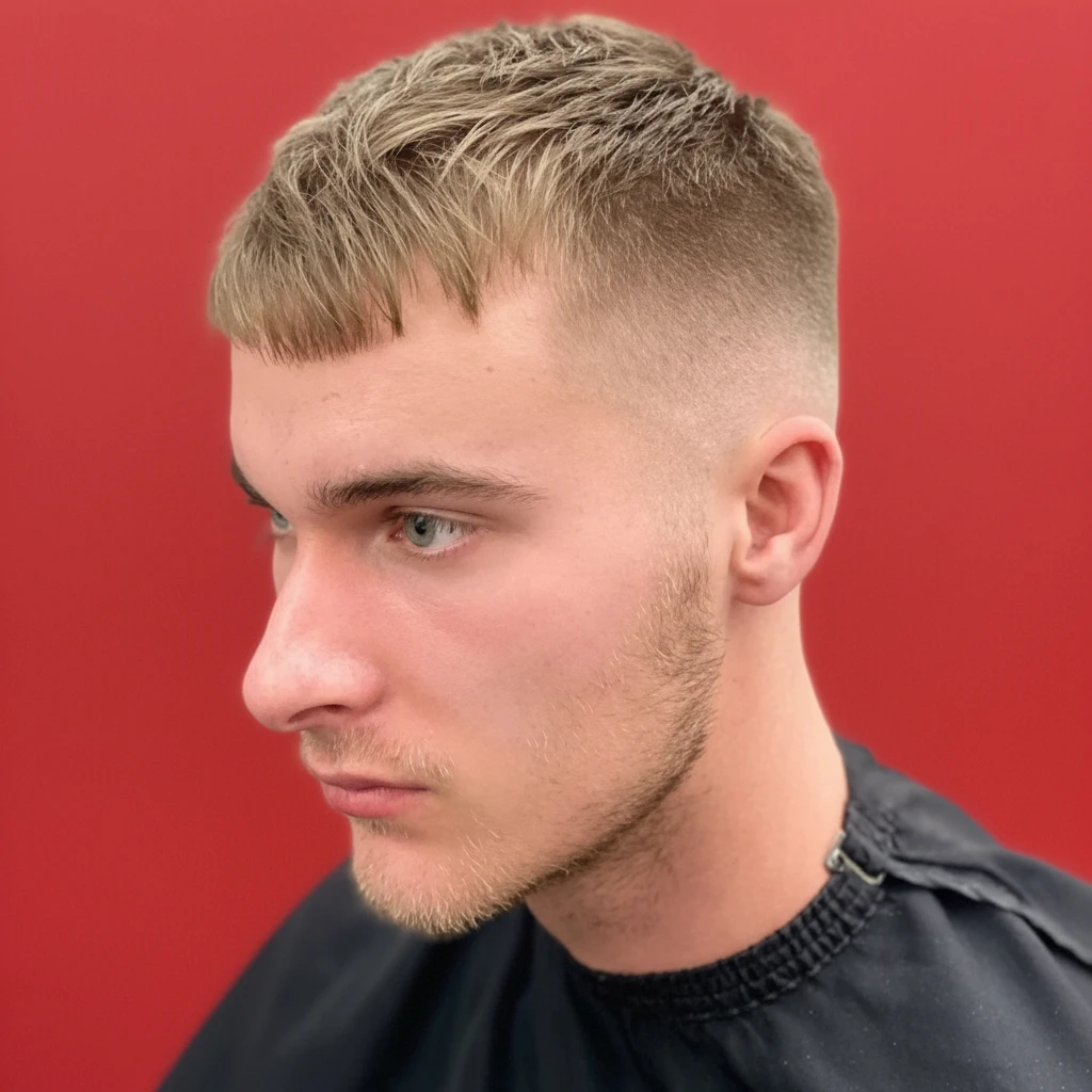 Corte de Cabelo Curto Masculino com Degradê Baixo