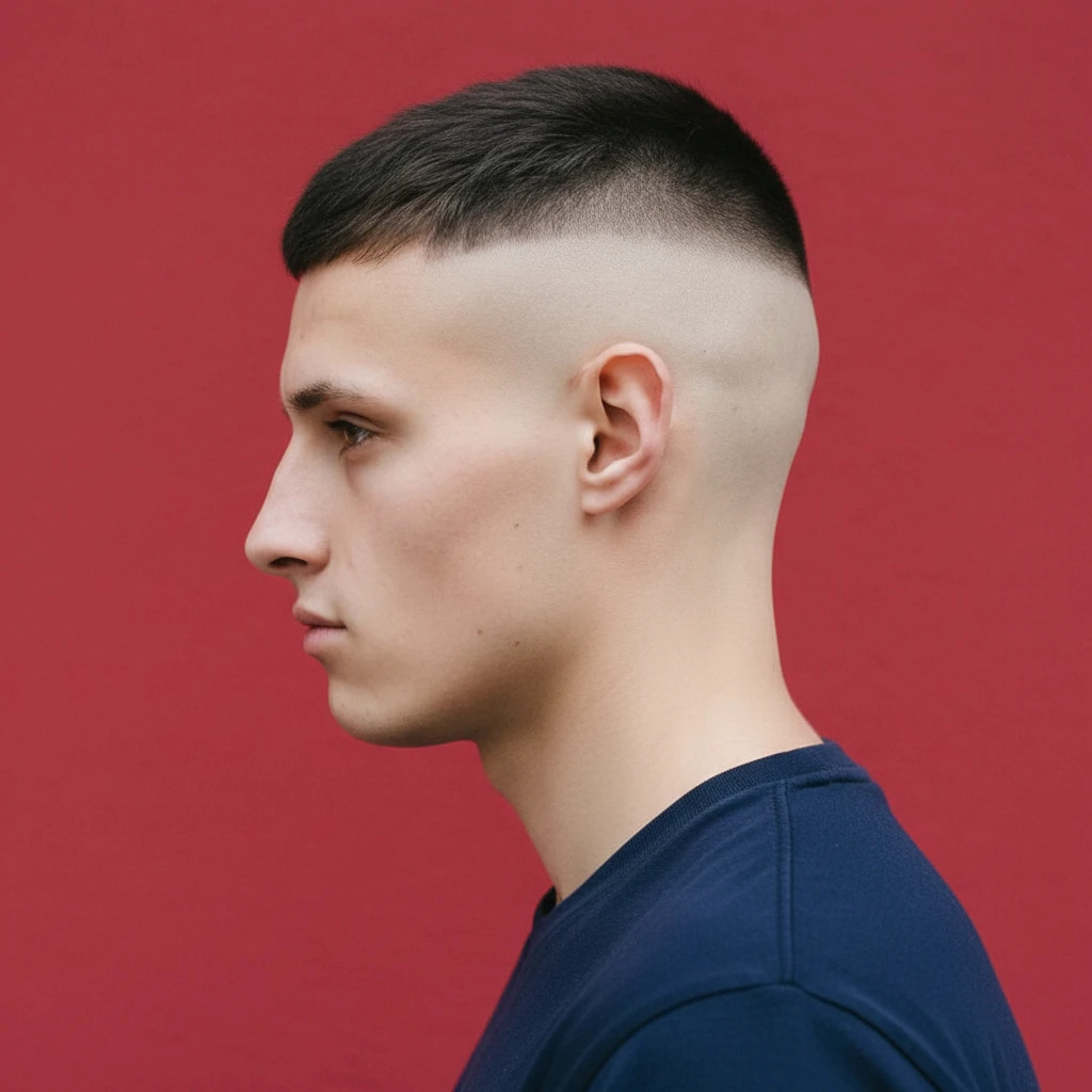 Corte de Cabelo Curto Masculino com Degradê Lateral