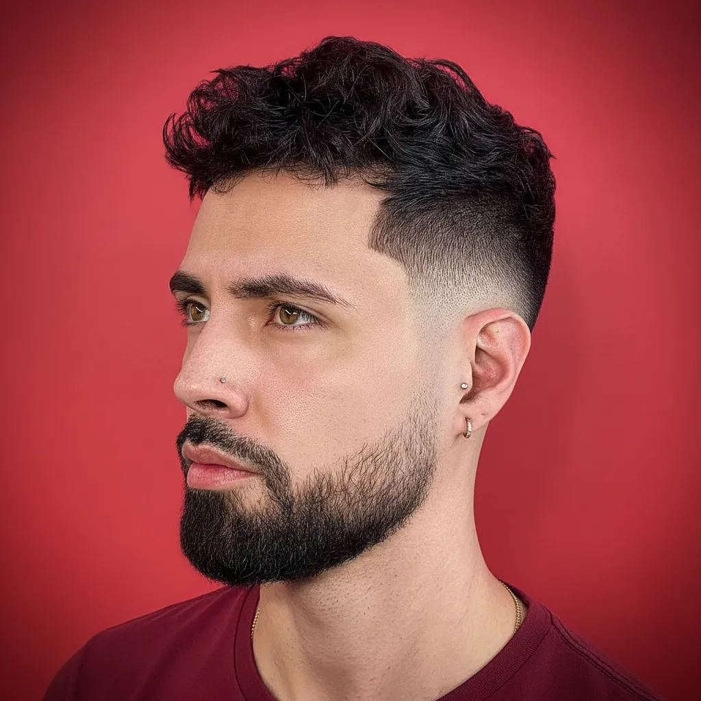 Corte de Cabelo Curto Masculino com Degradê Lateral