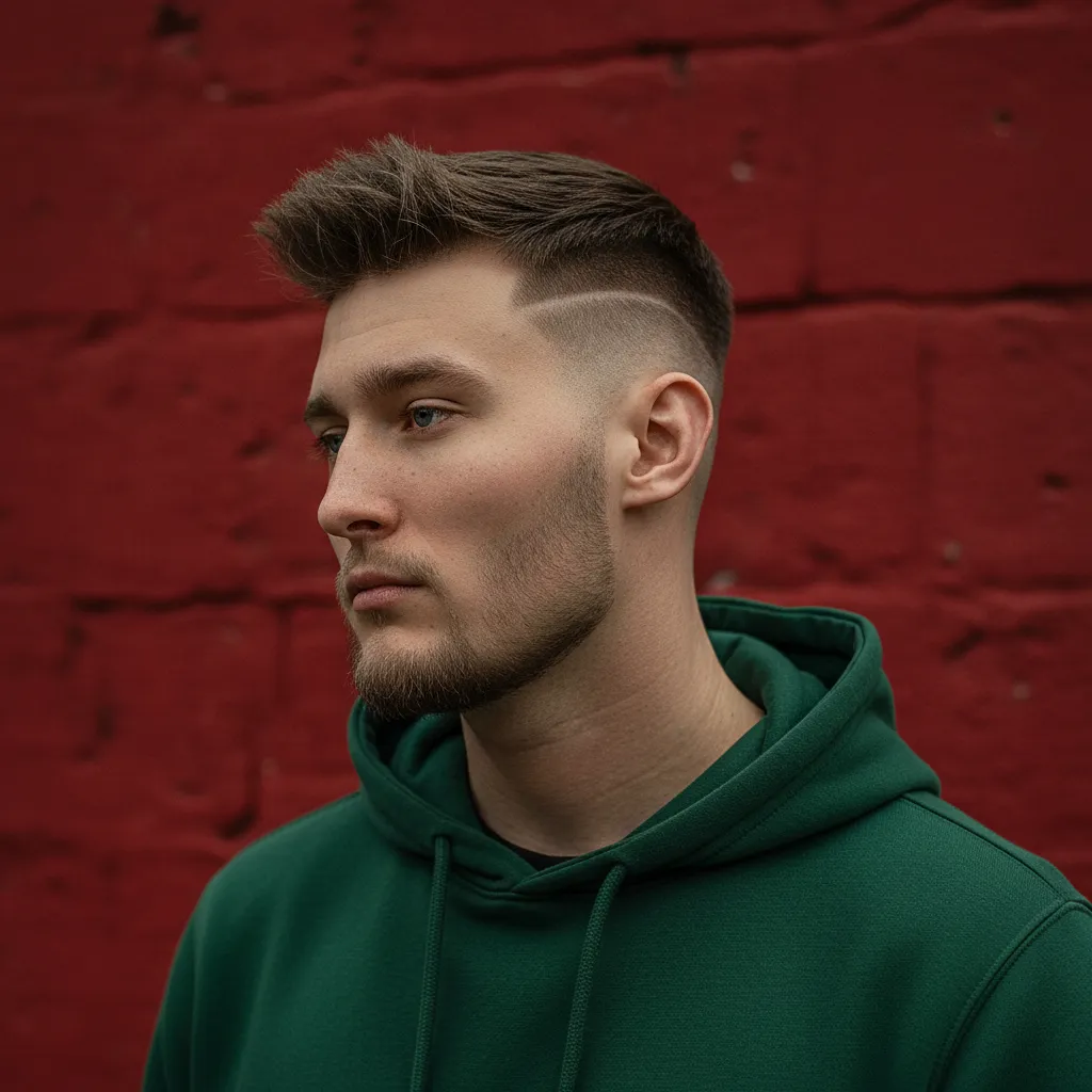 Corte de Cabelo Curto Masculino com Degradê Lateral