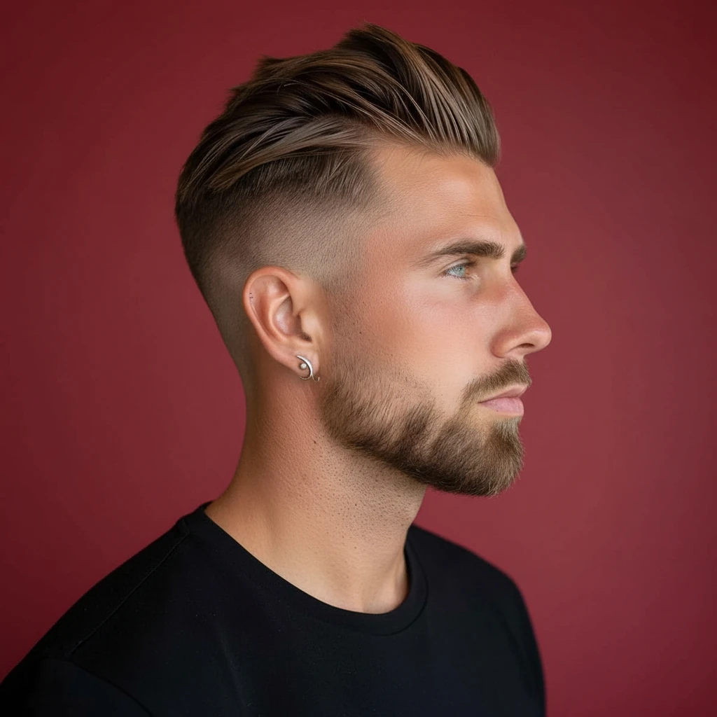 Corte de Cabelo Curto Masculino com Degradê Lateral