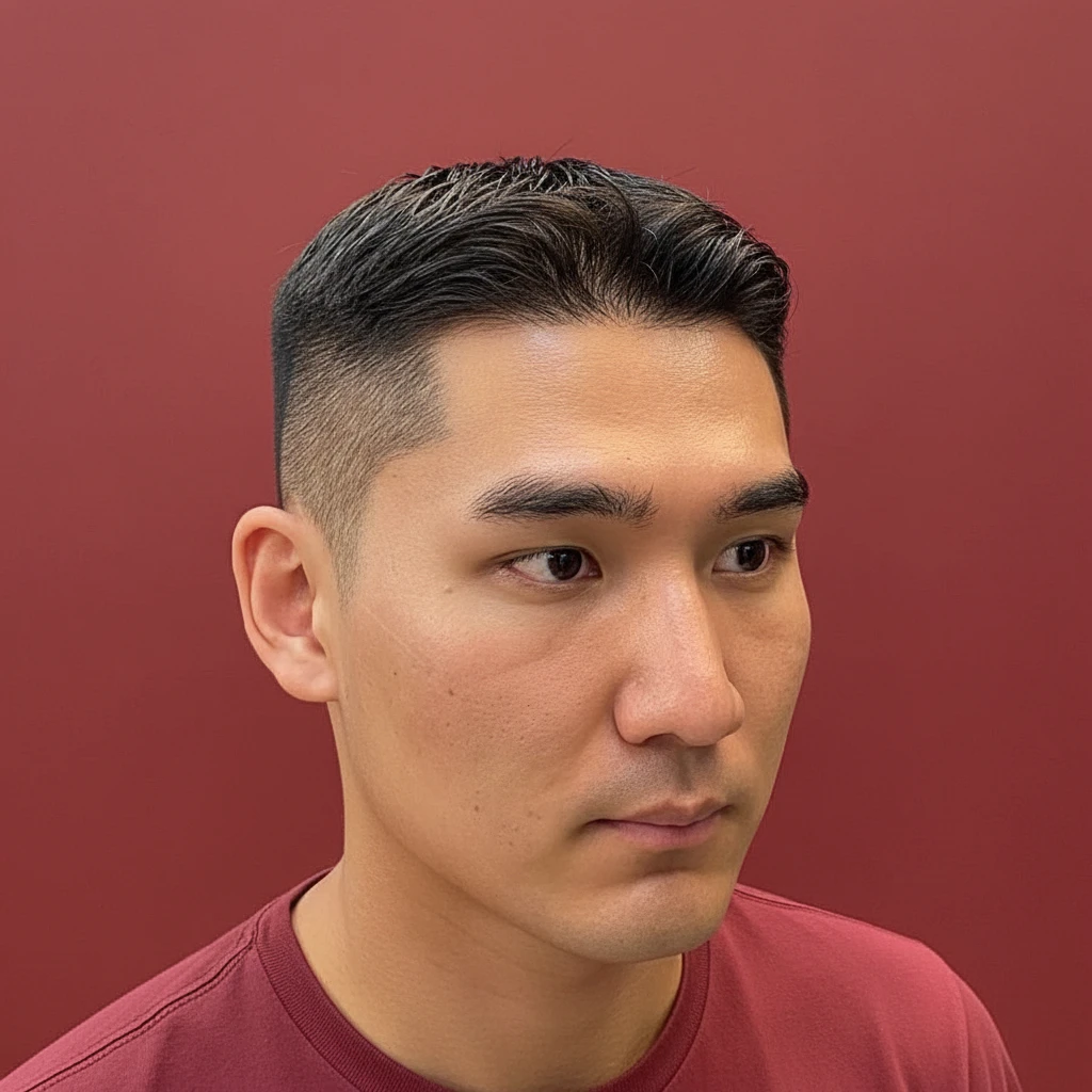 Corte de Cabelo Curto Masculino com Degradê Lateral
