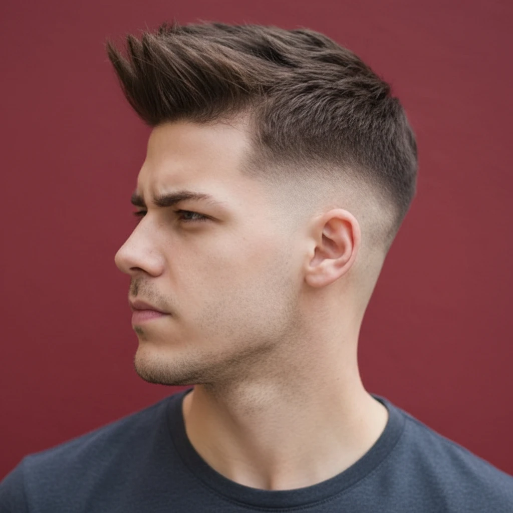 Corte de pelo Drop Fade con degradado limpio