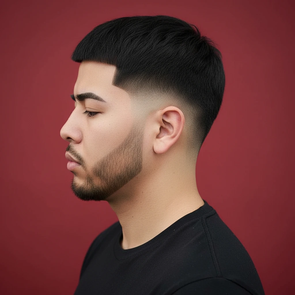 Corte de Cabelo Drop Fade com Degradê Médio