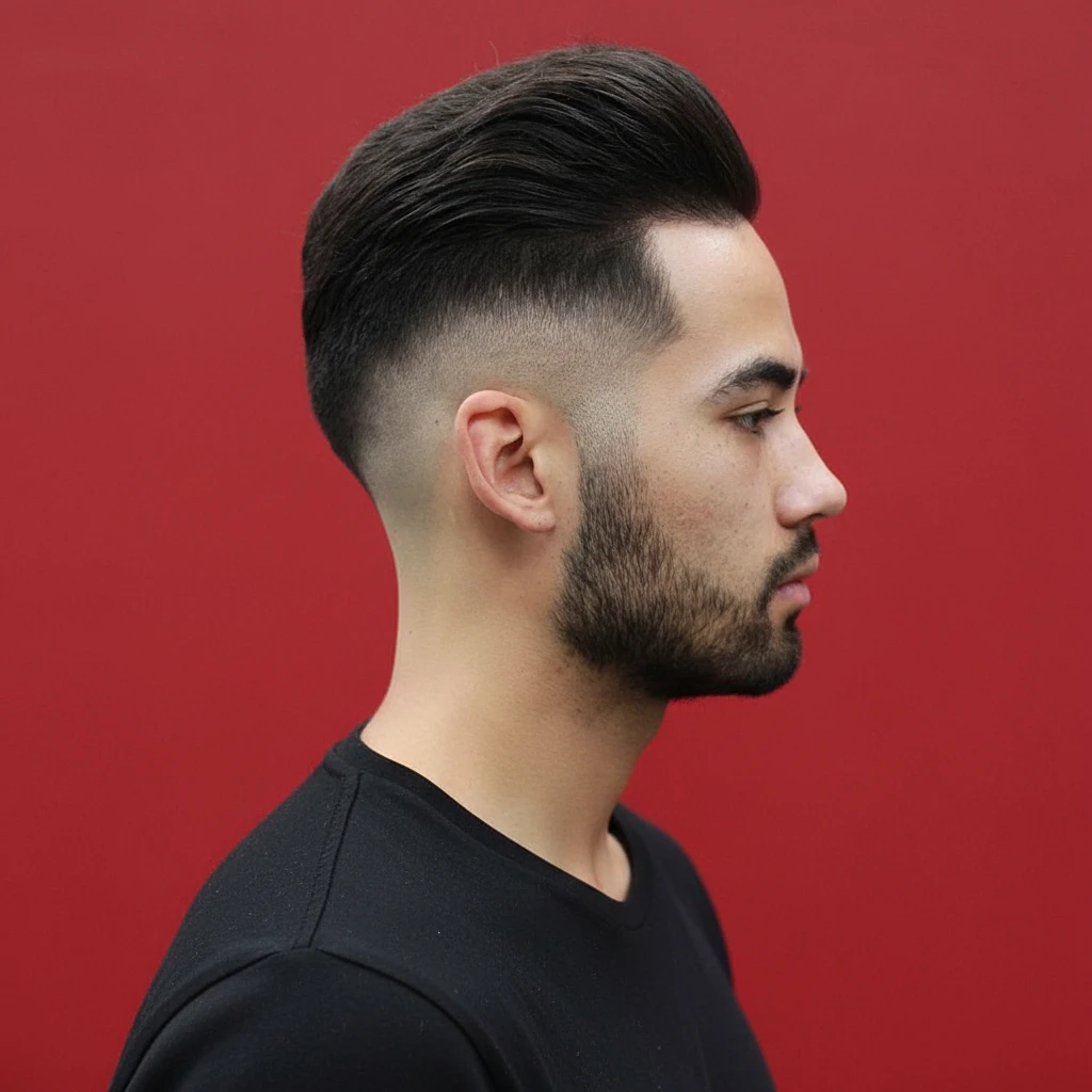 Corte de Cabelo Drop Fade em Cabelo Liso