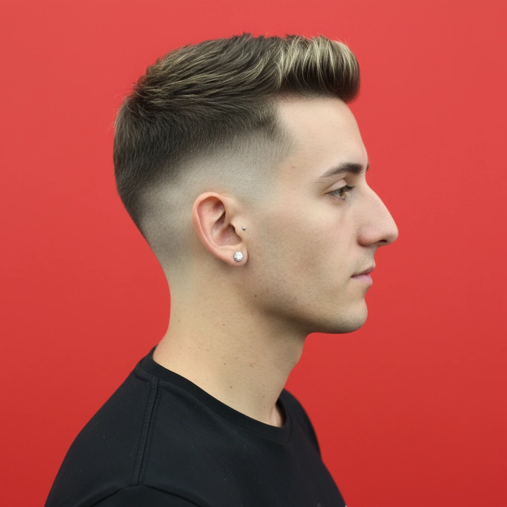 Corte de Cabelo Drop Fade em Cabelo Liso