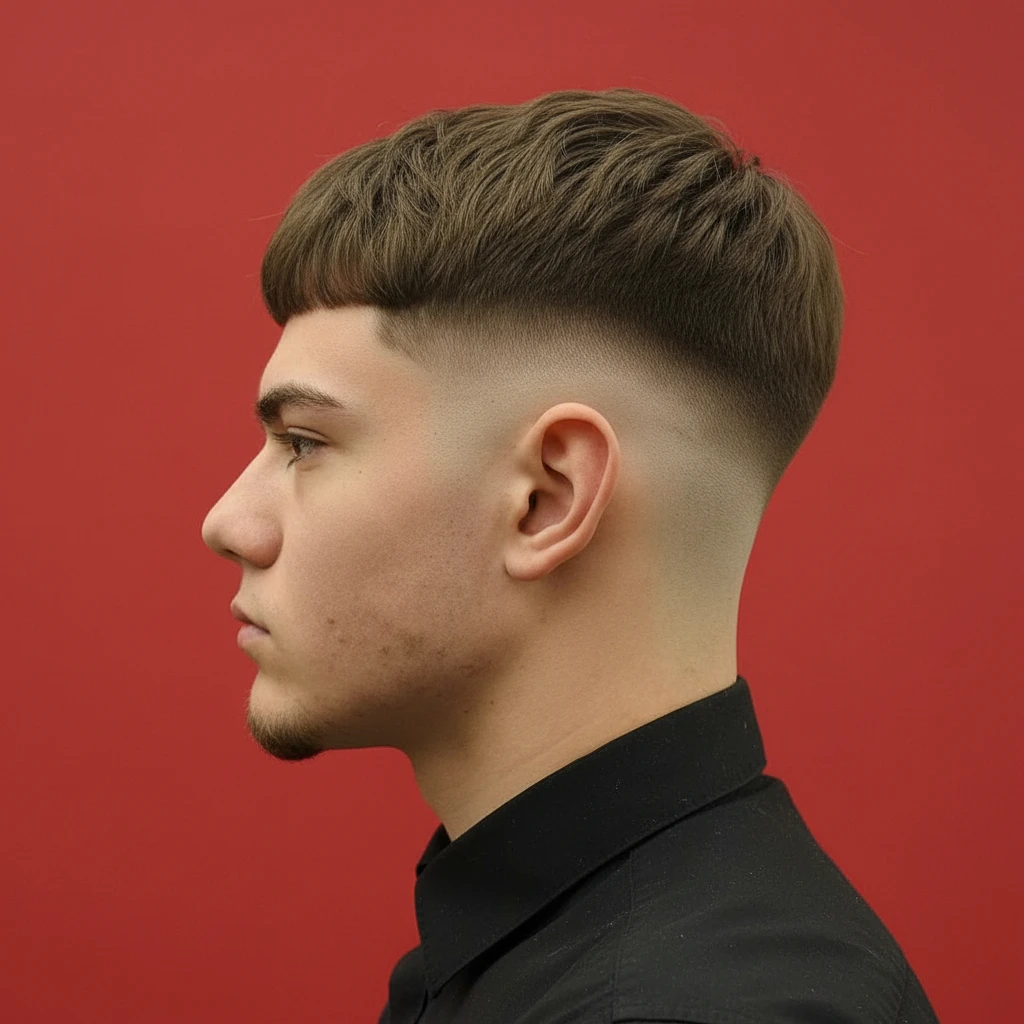 Corte de Cabelo Drop Fade em Cabelo Liso