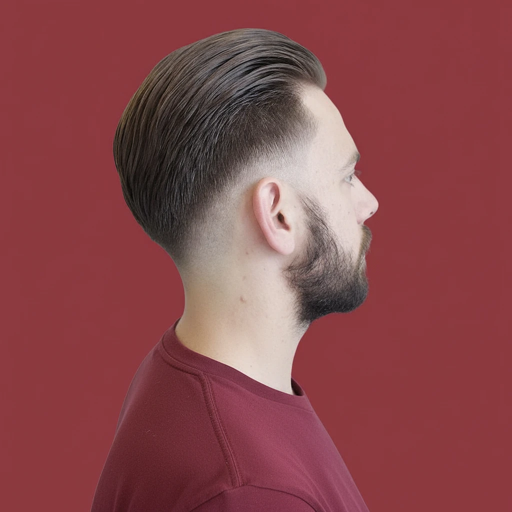 Corte de Cabelo Drop Fade em Cabelo Liso