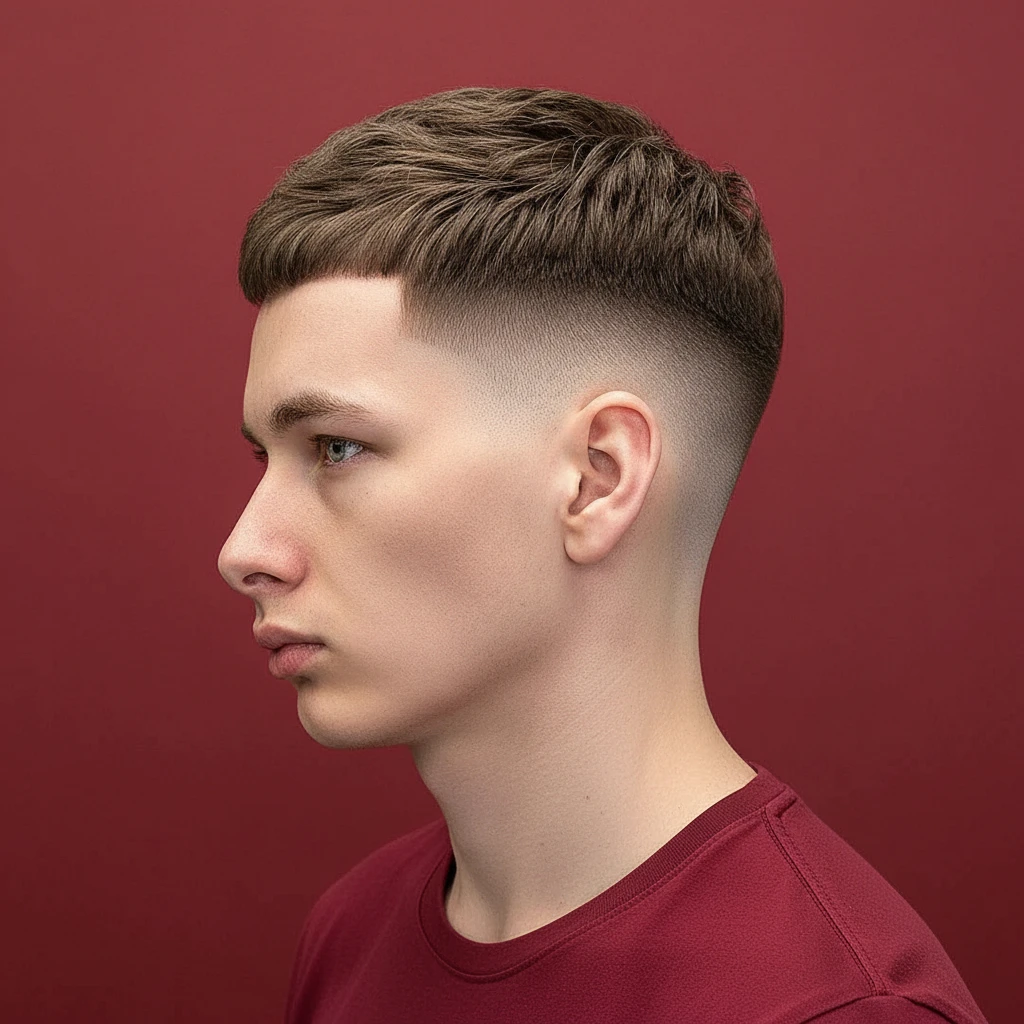 Corte de Cabelo Drop Fade em Cabelo Liso