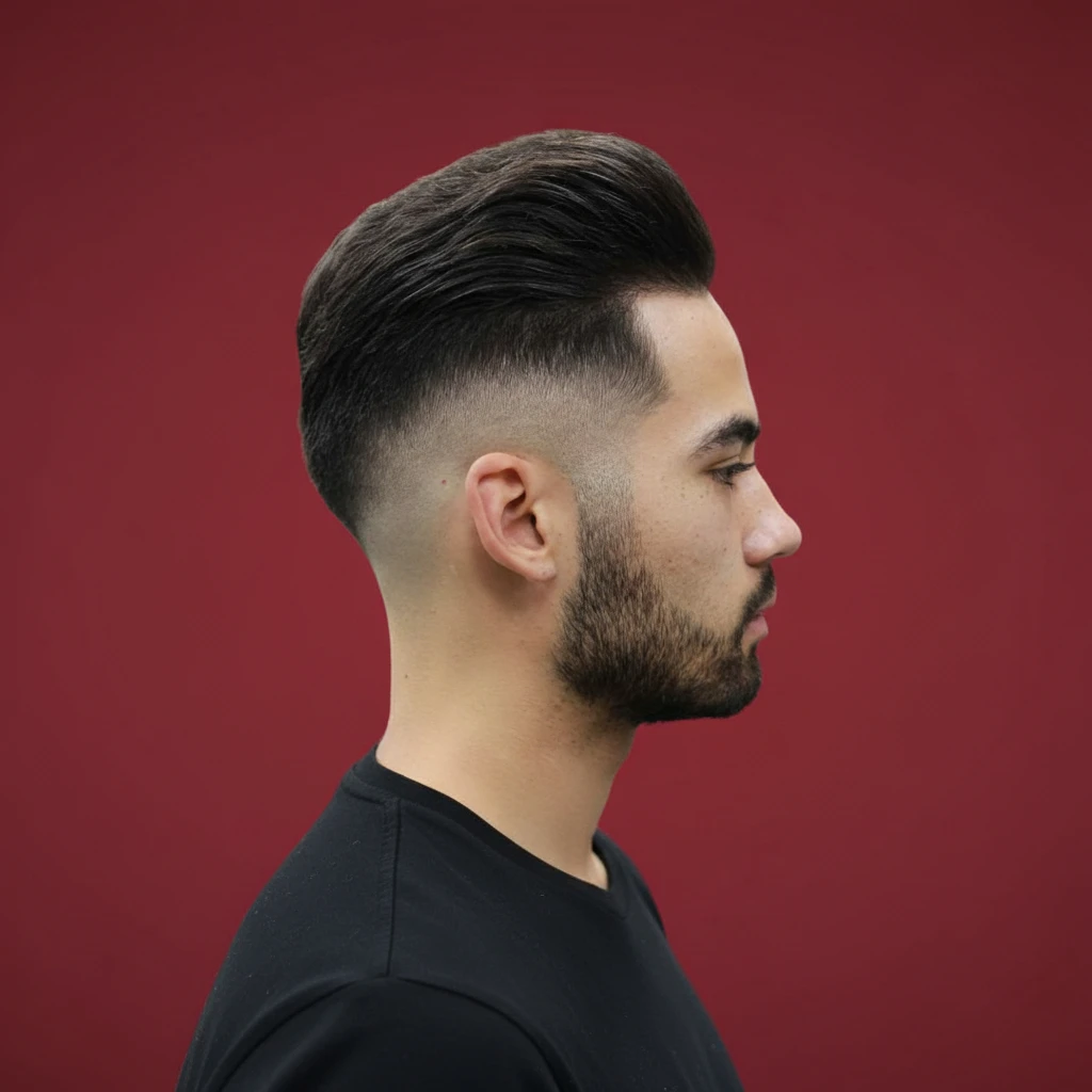 Corte de Cabelo Drop Fade em Cabelo Liso