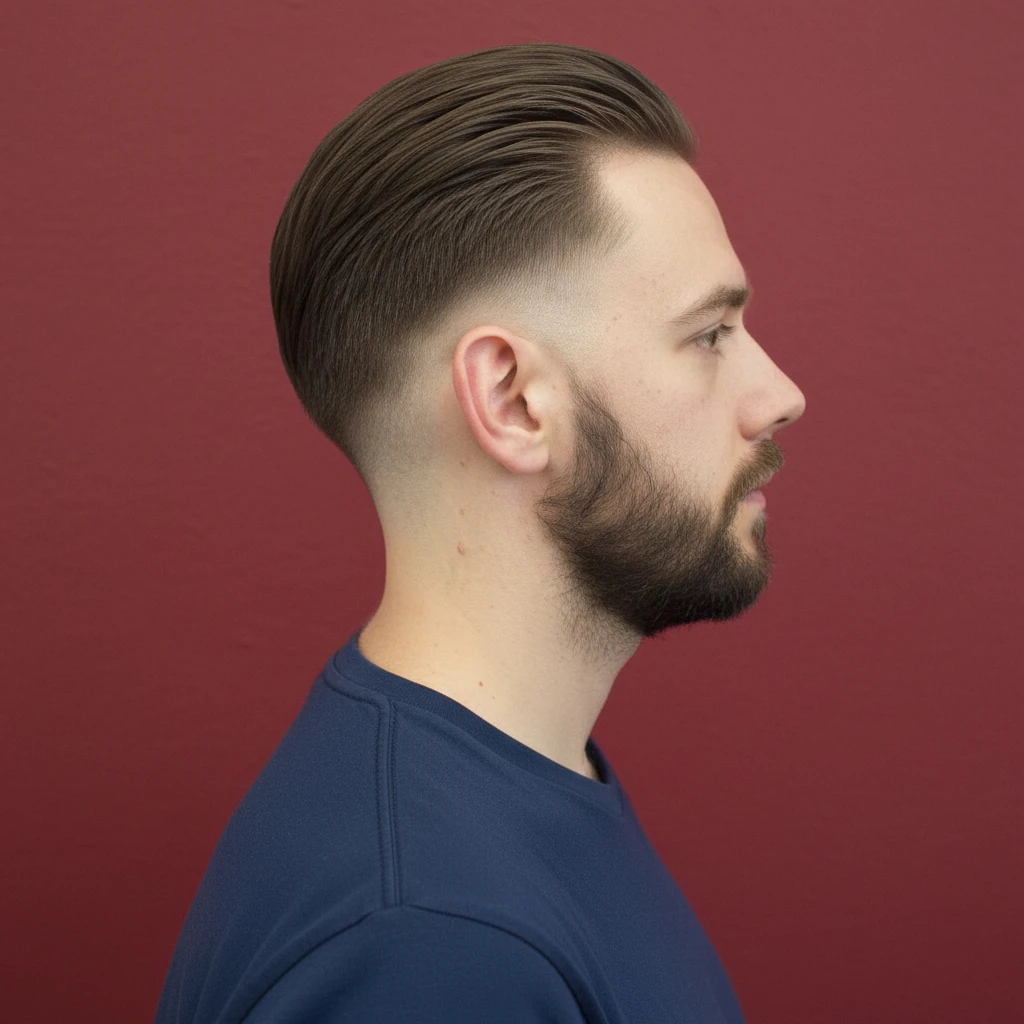 Corte de Cabelo Drop Fade em Cabelo Liso