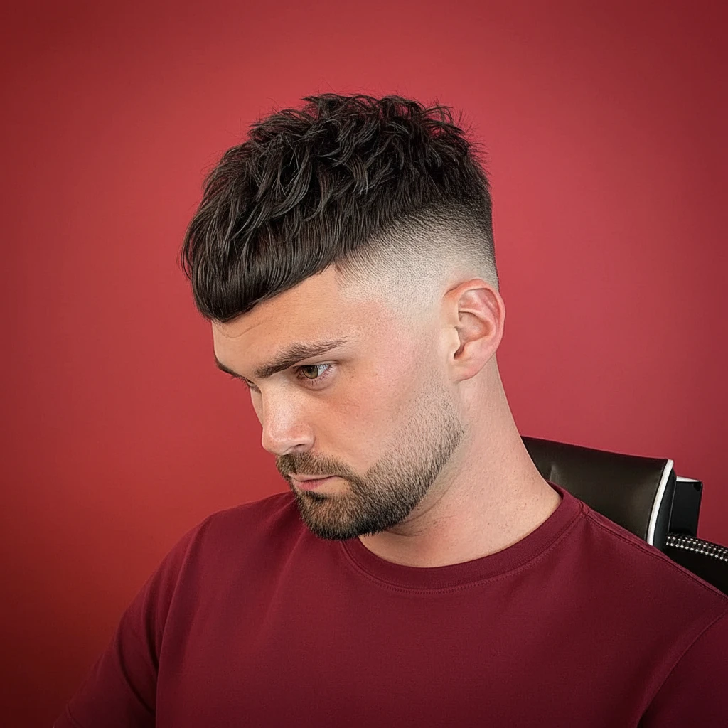 Corte de Cabelo French Crop Texturizado com Degradê