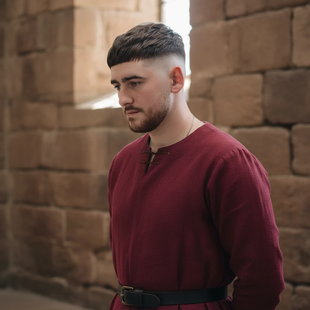 Corte de Cabelo French Crop com Degradê Baixo