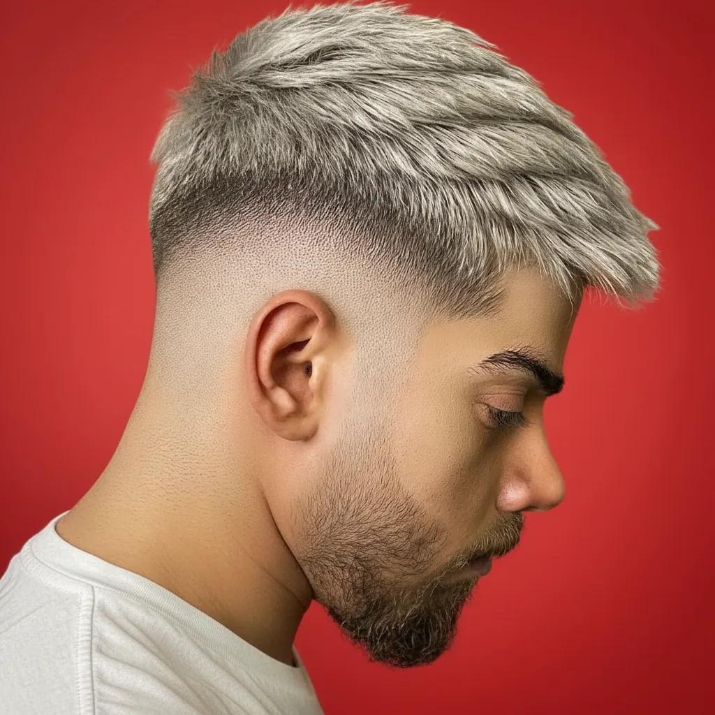 Corte de Cabelo French Crop com Degradê Lateral