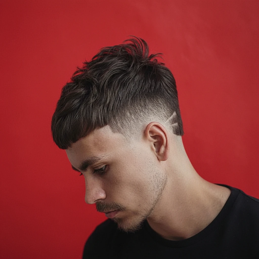 French Crop Haircut with Side Gradient