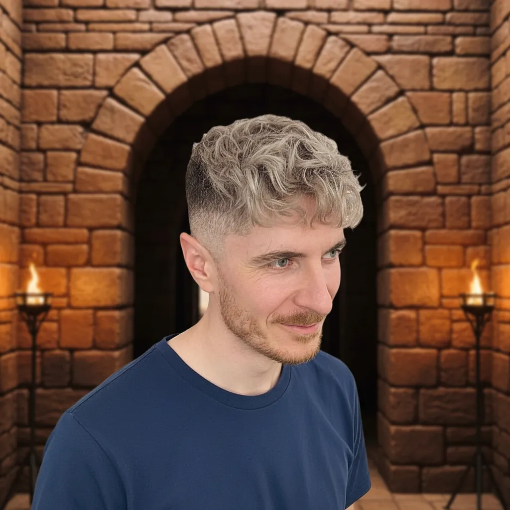 Corte de Cabelo French Crop com Degradê Moderno