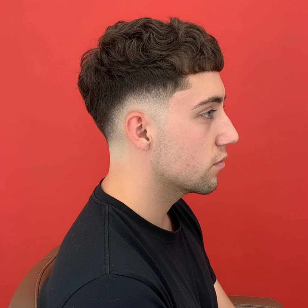 Corte de Cabelo French Crop com Degradê Moderno