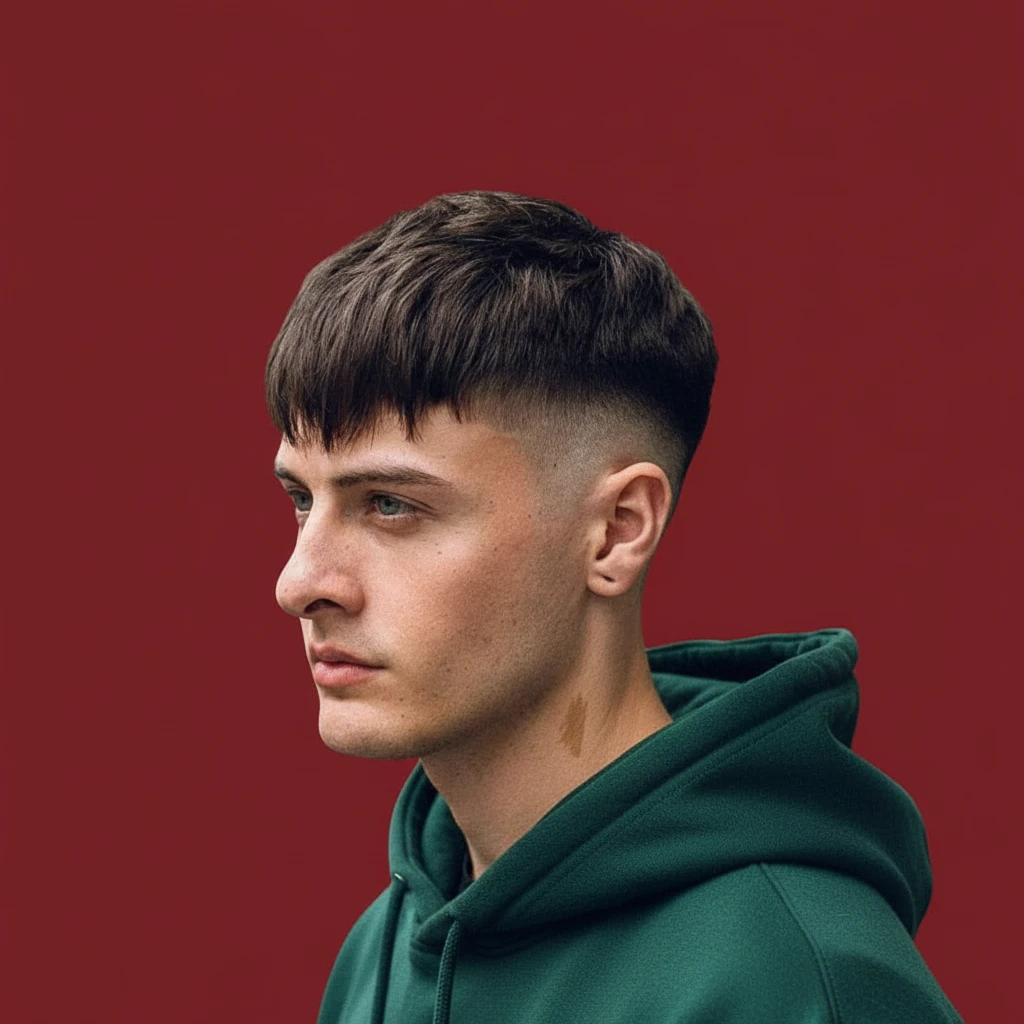 Corte de Cabelo French Crop com Degradê Moderno