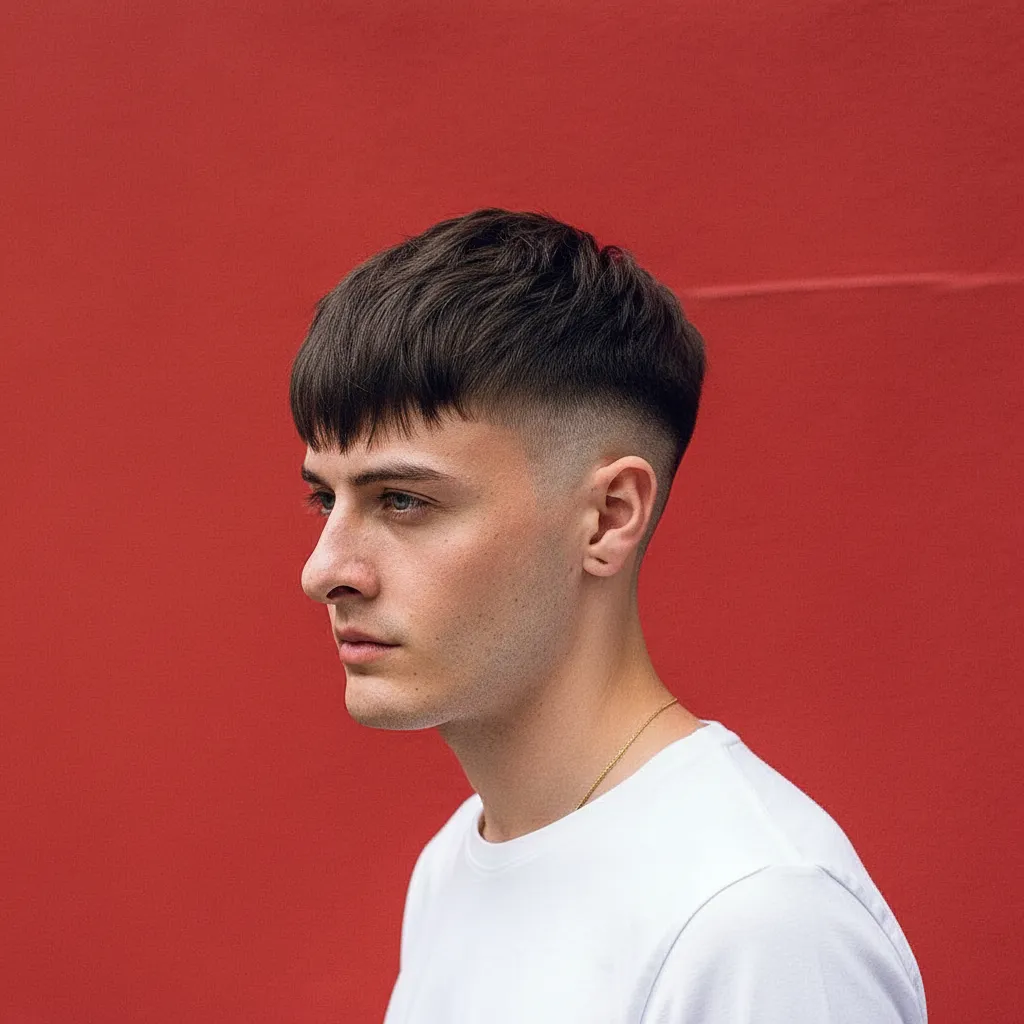 Corte de Cabelo French Crop com Degradê Moderno