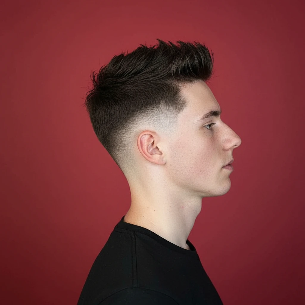 Corte de Cabelo French Crop com Degradê Moderno