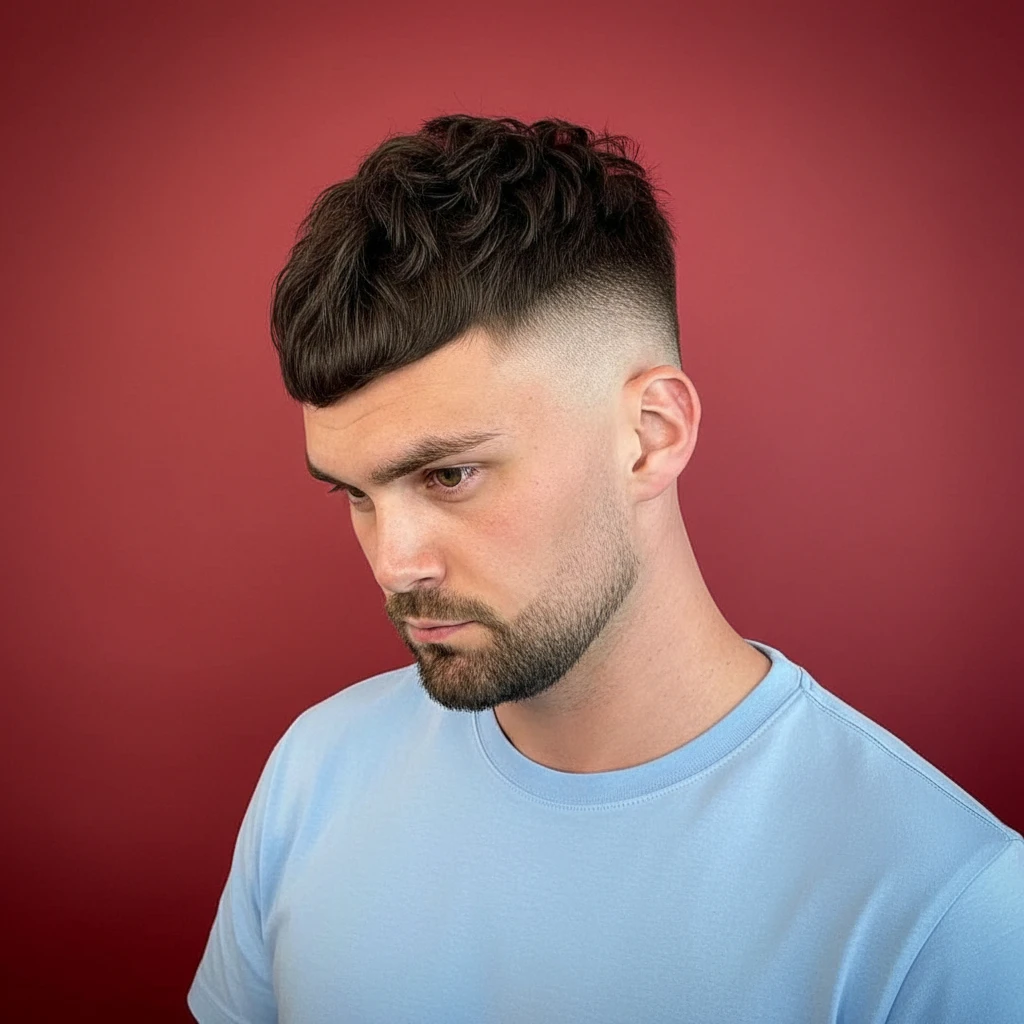 Corte de Cabelo French Crop com Degradê Moderno