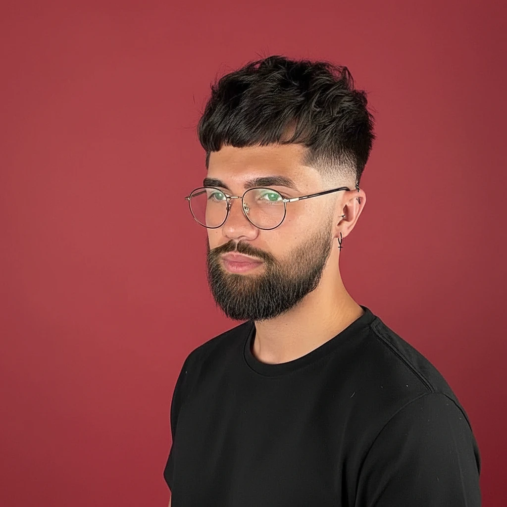 Corte de Cabelo French Crop com Degradê Moderno