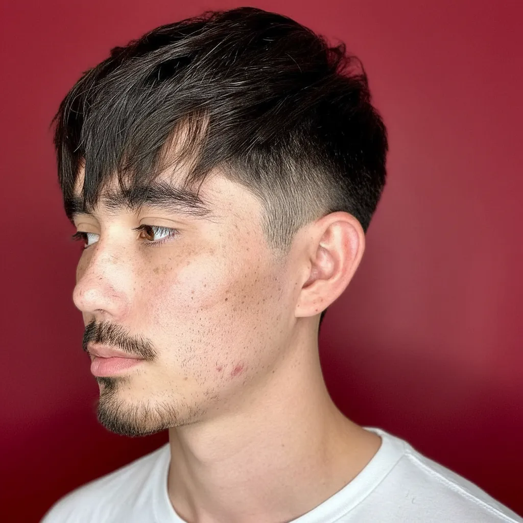 Corte de Cabelo French Crop com Degradê Moderno